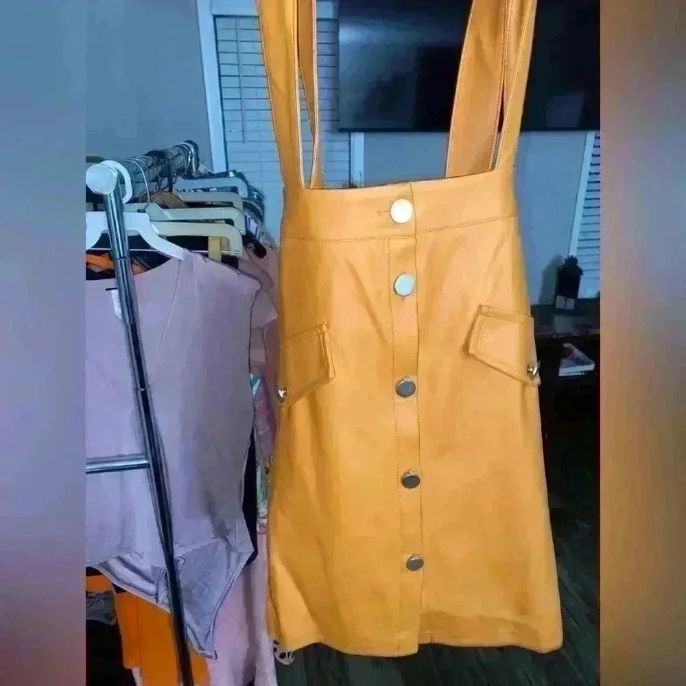 Orange Women’s Pinafore Skirt